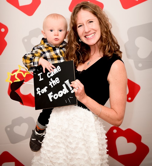 Abbey and her son in the photo booth. Photo by Niki Rossi